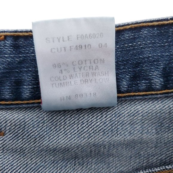 Lucky Brand Women Jean Button Fly Mid Rise Cropped Blue 8 (30x23) - made in USA - Picture 8 of 8